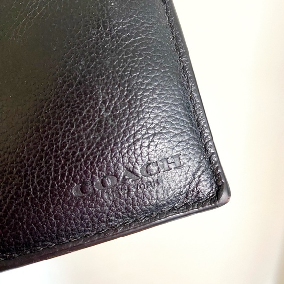 Coach Black Leather Men's Wallet - Picture 2 of 6